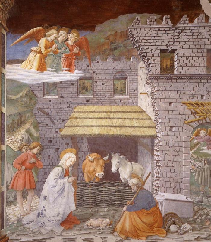 Fra Filippo Lippi The Nativity and Adoration of the Shepherds oil painting picture
